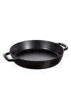 Staub 13-inch Enameled Cast Iron Double Handle Fry Pan In Black