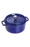 STAUB 4-QUART ROUND ENAMELED CAST IRON COCOTTE,1102418