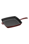 STAUB 12-INCH SQUARE ENAMELED CAST IRON GRILL PAN,12123087
