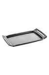 Staub Enameled Cast Iron Double Burner Griddle In Matte Black