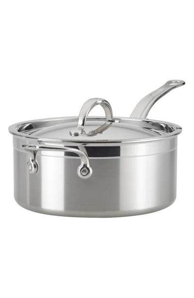 Hestan Probond 4 Quart Forged Stainless Steel Saucepan With Lid In Silver