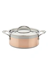 HESTAN COPPERBOND 3-QUART SOUP POT WITH LID,30565