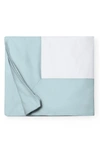 Sferra Casida Duvet Cover In White/ Poolside
