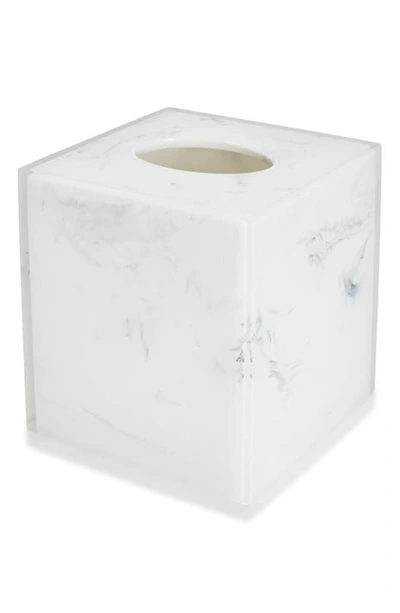 Kassatex Marmol Tissue Holder In White Marble