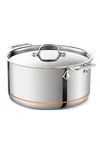 All-clad Copper Core 8-quart Stockpot With Lid In Stainless Steel