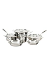 All-clad Copper Core 10-piece Cookware Set In Stainless Steel