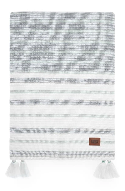 Ugg Kayla Woven Throw Blanket In Chambray Ombre