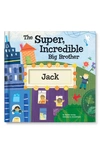I SEE ME 'THE SUPER, INCREDIBLE BIG BROTHER' PERSONALIZED HARDCOVER BOOK & MEDAL,BK950