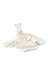 JELLYCAT BASHFUL UNICORN SOOTHER BLANKET,SOB4UN