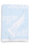 Nordstrom Baby Chenille Blanket In Blue Precious Hello Baby