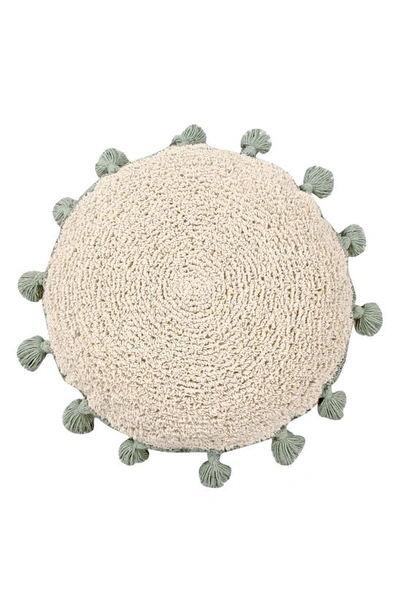 Lorena Canals Circle Accent Pillow In Natural Medium Green