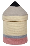 Lorena Canals Pencil Large Basket In Yellow
