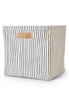 Pehr Stripes Away Medium Canvas Cube In Ink