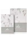 Oilo Llama Changing Pad Cover & Jersey Crib Sheet Set In Neutral