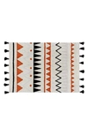 LORENA CANALS GEOMETRIC TASSEL RUG,C-AZ-NTE-L