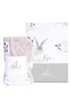OILO COTTONTAIL FITTED CRIB SHEET & CUDDLE BLANKET SET,SBLA-CSH-COT-2