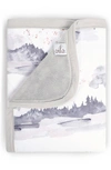 Oilo Misty Mountain Jersey Cuddle Blanket In Stone