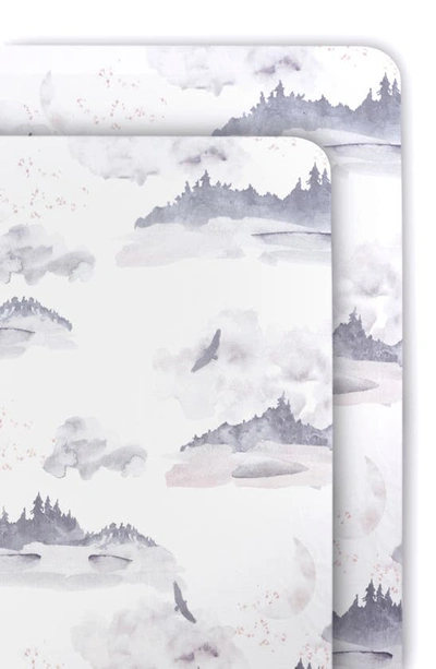 OILO OILO MISTY MOUNTAIN 2-PACK JERSEY FITTED CRIB SHEETS CSH-MTN-2