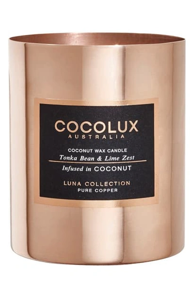 Cocolux Australia Tonka Bean & Lime Zest Copper Candle