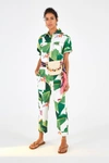 FARM RIO WHITE TROPICALISTIC JUMPSUIT