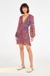 FARM RIO FLORAL SPARKLE MINI DRESS