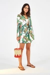 FARM RIO FOREST PALM LINEN BLAZER