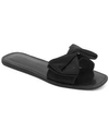 Kate Spade Bikini Bow Slide Sandals In Black