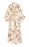 JOHANNA ORTIZ ECRU SOUL QUEST PRINTED LINEN KIMONO,804624