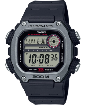 black resin strap