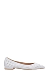 THE SELLER BALLET FLATS IN WHITE LEATHER,11355628