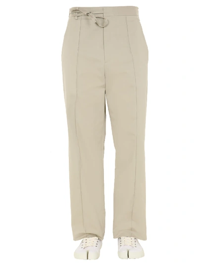 Maison Margiela Wide Trousers In Beige