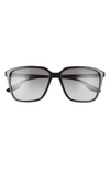 PRADA 58MM SQUARE SUNGLASSES,PS 06VS58-YM