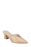 Marc Fisher Ltd Bancy Pointed Toe Mule In Nude Leather