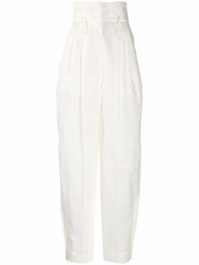 Givenchy Women's Bw50cn10h3105 White Cotton Trousers