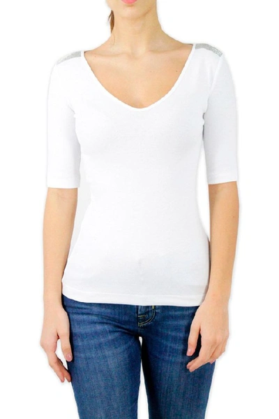 Fabiana Filippi Women's White Cotton T-shirt