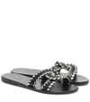 ANCIENT GREEK SANDALS DESMOS STITCH LEATHER SANDALS,P00479659