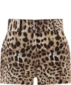 DOLCE & GABBANA DOLCE & GABBANA LEOPARD PRINT SHORTS