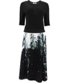 GIVENCHY GIVENCHY GRAPHIC PRINTED PLEATED DRESS