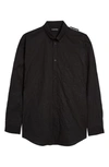 BALENCIAGA CRINKLED POPLIN BUTTON-DOWN SHIRT,621901TIM30