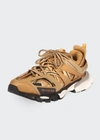 Balenciaga Metallic Track Sneakers In Gold
