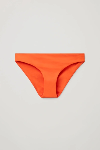 Cos Slim Bikini Bottoms In Orange