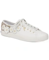 KATE SPADE KEDS FOR KATE SPADE NEW YORK KICKSTART GLITTER FLORAL SNEAKERS