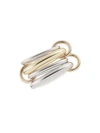 SPINELLI KILCOLLIN WOMEN'S CICI 18K TWO-TONE GOLD & STERLING SILVER 5-LINK RING,400012531866