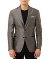 TALLIA MEN'S SLIM-FIT VERSATILE LEOPARD PRINT DINNER JACKET