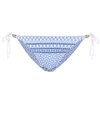 Heidi Klein Malta Reversible Bikini Bottoms In Blue