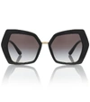 DOLCE & GABBANA DG Monogram oversized sunglasses,P00456953