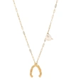 ALIGHIERI THE FLASHBACK RIVER 24KT GOLD-PLATED NECKLACE WITH PEARLS,P00472641