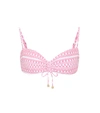 Heidi Klein Buenos Aires Printed Bandeau Bikini Top In Pink