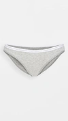 CALVIN KLEIN UNDERWEAR ONE COTTON SINGLES BIKINI PANTIES HEATHER GREY,CKLEN43868