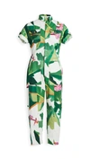 FARM RIO White Tropicalistic Jumpsuit